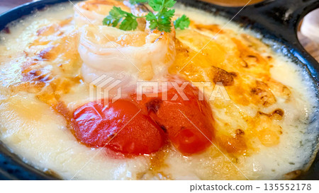Shrimp and Tomato Cheese Doria Shrimp and Tomato Cheese Doria 135552178