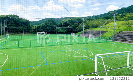 Spacious outdoor futsal court 135552211