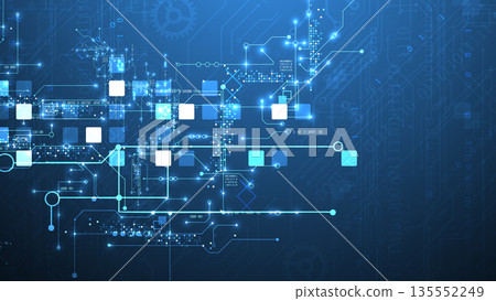 Abstract background on technological and scientific topics. Vector format. Abstract background on technological and scientific topics. Vector format. 135552249