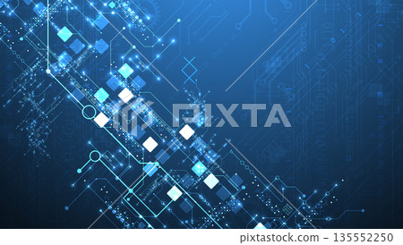 Abstract background on technological and scientific topics. Vector format. Abstract background on technological and scientific topics. Vector format. 135552250