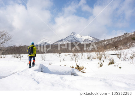 Image of snow chute trekking Kagami Oyama Image of snow chute trekking Kagami Oyama 135552293