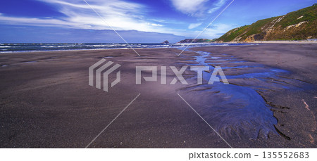 Beach of Los Quebrantos, San Juan de la Arena, Spain 135552683