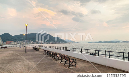 Evening view of Mekari Park near the Kanmon Straits Evening view of Mekari Park near the Kanmon Straits 135552795