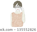 戴眼鏡的女人 135552826