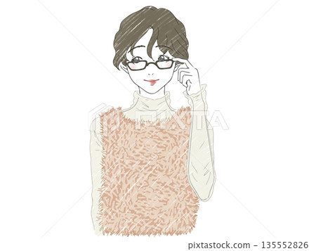 戴眼鏡的女人 戴眼鏡的女人 135552826