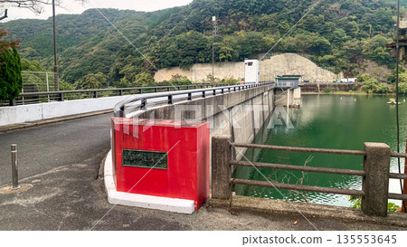 Masubuchi Dam surrounded by nature Masubuchi Dam surrounded by nature 135553645