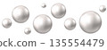 Chrome, silver or aluminum  3d sphere. 135554479