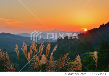 Yamakoshi Satoyama evening view 135554551