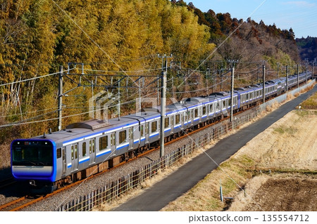 【JR東日本E235系15節車廂列車】成田線：櫻 - 紫水 135554712