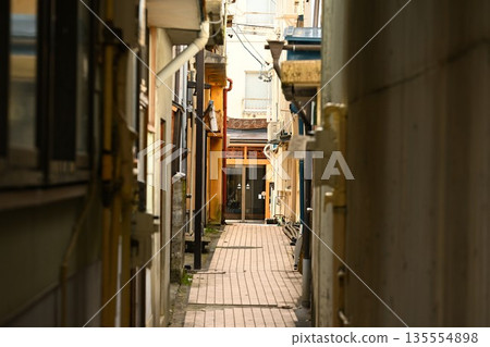 秋季澀溫泉的溫泉小鎮風光（長野縣山之內町） 135554898