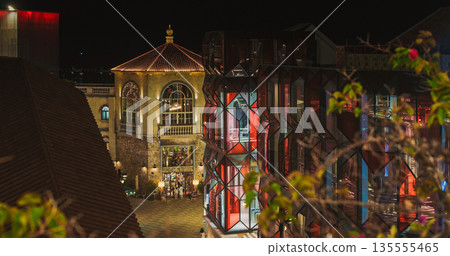 cafe and glass Brew House at night, Phu Quoc Vietnam 135555465
