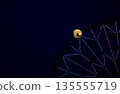 Ferris wheel with the moon 135555719
