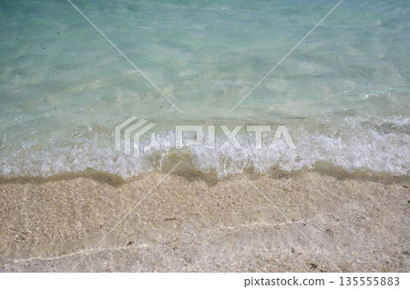Transparent seaside beach Transparent seaside beach 135555883