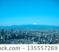 從東京晴空塔俯瞰東京市區和富士山。 135557269