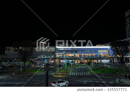 Takasaki Station East Exit at night, Takasaki City, Gunma Prefecture Takasaki Station East Exit at night, Takasaki City, Gunma Prefecture 135557771