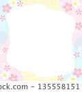 櫻花背景框 135558151