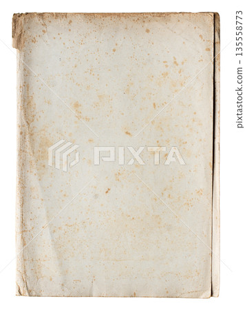 vintage closed file folder with stains and rust isolated on white vintage closed file folder with stains and rust isolated on white 135558773