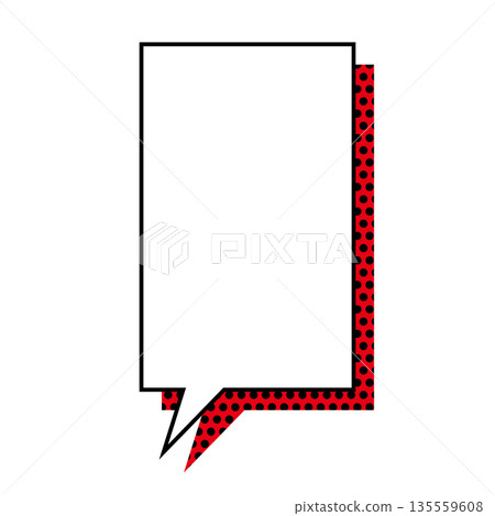 Simple speech bubble illustration, vertical, square Simple speech bubble illustration, vertical, square 135559608