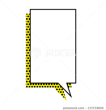 Simple speech bubble illustration, vertical, square Simple speech bubble illustration, vertical, square 135559609