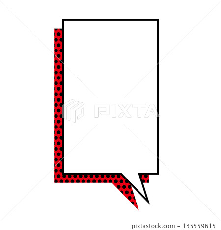 簡單的語音氣泡圖，垂直，正方形 135559615