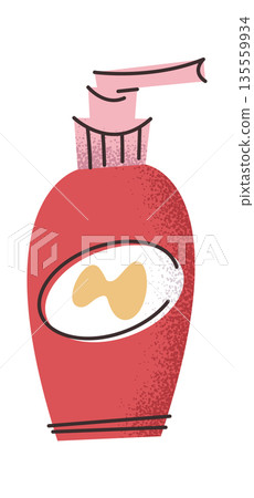 Body lotion bottle full pack 135559934