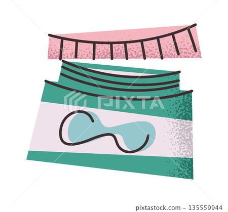 Day cream jar design element 135559944