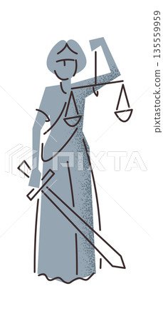 Themis statue of justice design 135559959