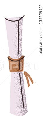 Paper scroll justice legal manuscript 135559963