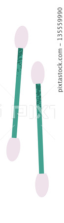 Flat eye makeup brushes design 135559990