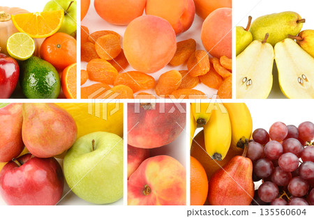 Healthy Lifestyle Concept with Diverse Fruit Still Life 135560604