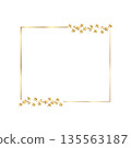 gold floral frame 135563187