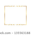 gold floral frame 135563188