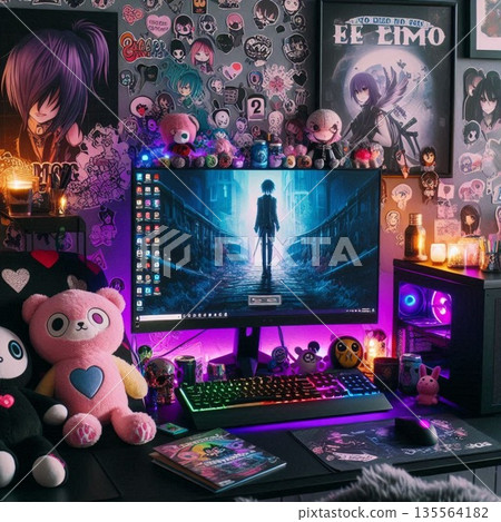 emo PC!男女宅男宅女和創作者的辦公桌房 emo PC!男女宅男宅女和創作者的辦公桌房 135564182