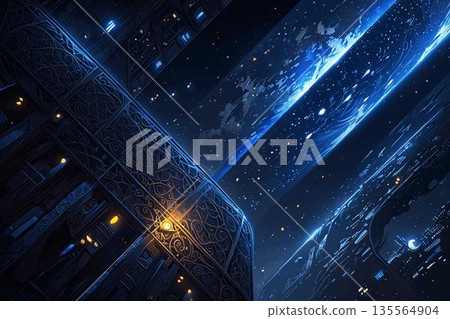 Cool background! A cool futuristic pattern like the internet 135564904