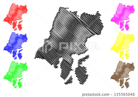 Lugano District (Switzerland, Swiss Confederation, Republic and Canton of Ticino, Tessin) map vector illustration, scribble sketch Bezirk Luganese map Lugano District (Switzerland, Swiss Confederation, Republic and Canton of Ticino, Tessin) map vector illustration, scribble sketch Bezirk Luganese map 135565048