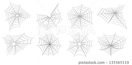Spider web icon set Spider web icon set 135565519