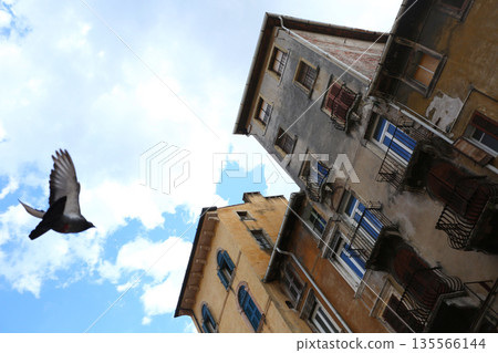 Verona cityscape with historic rooftops and medieval architecture Verona cityscape with historic rooftops and medieval architecture 135566144