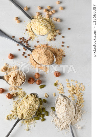 healthy plant based protein powder for vegan meal healthy plant based protein powder for vegan meal 135566387