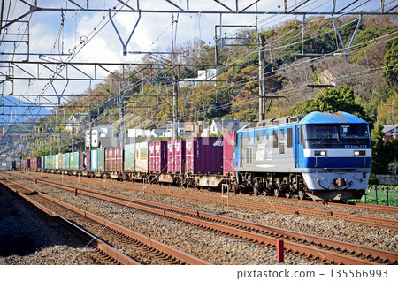 東海道本線，二宮大磯，JR貨運，EF210-137（岡山） 135566993