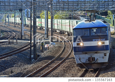 東海道幹線東戶塚保土谷 JR Freight EF210-127(岡山) 東海道幹線東戶塚保土谷 JR Freight EF210-127(岡山) 135567163