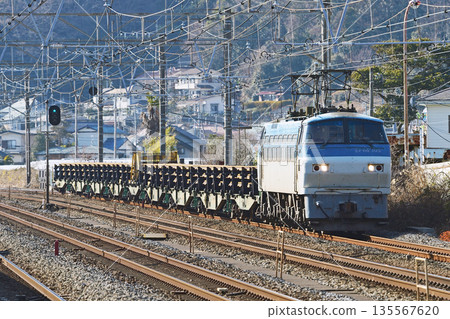 Tokaido Main Line Ninomiya-Oiso JR Freight EF66-105 (Suita) + Nippon Steel Chiki 135567620