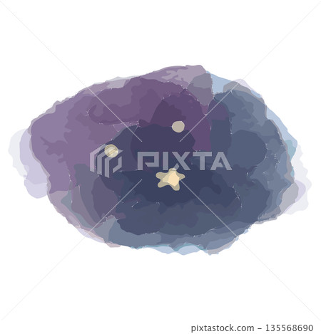用柔和的水彩畫為一天畫下句點 | 星空主題 用柔和的水彩畫為一天畫下句點 | 星空主題 135568690