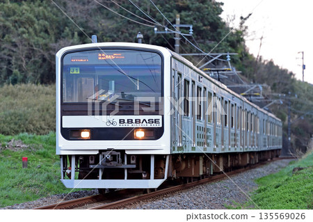 Uchibo Line, Nakofunagata-Tomiura, JR East, 209 series, J1 formation (Makuhari), B.B.BASE Uchibo Line, Nakofunagata-Tomiura, JR East, 209 series, J1 formation (Makuhari), B.B.BASE 135569026