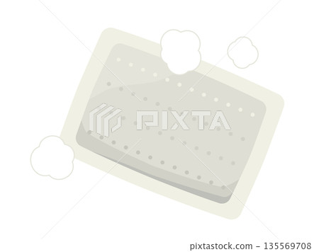 Illustration of a disposable hand warmer Illustration of a disposable hand warmer 135569708