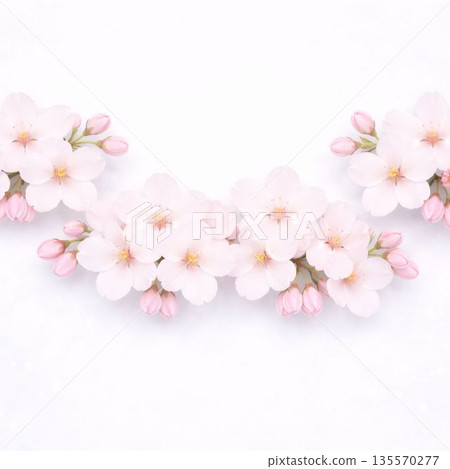 用花瓣製成的櫻花 135570277