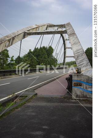 Hometown Ohashi Bridge in Takamori Town, Nagano Prefecture Hometown Ohashi Bridge in Takamori Town, Nagano Prefecture 135570366