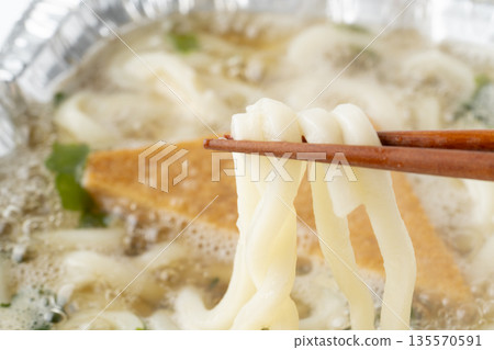 Close-up of delicious looking kitsune udon 135570591