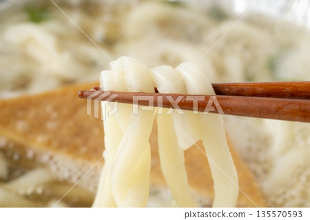 Close-up of delicious looking kitsune udon 135570593