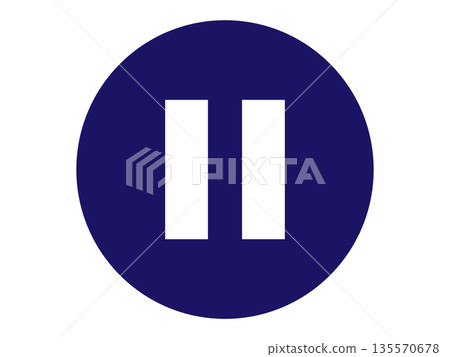 暫停按鈕圖標 135570678