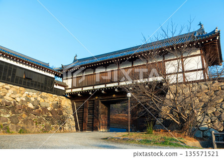 Commercial photography permission obtained: Blue sky and Otemon Gate Commercial photography permission obtained: Blue sky and Otemon Gate 135571521